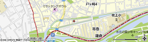 埼玉県三郷市戸ヶ崎3298周辺の地図