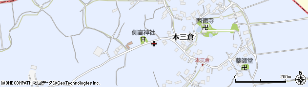 千葉県香取郡多古町本三倉388周辺の地図