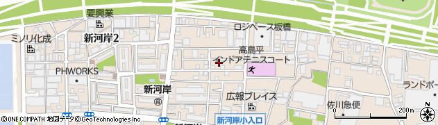 東京都板橋区新河岸1丁目21-10周辺の地図