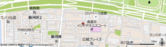 東京都板橋区新河岸1丁目22周辺の地図