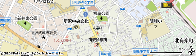 ビソー工業株式会社　所沢支店周辺の地図