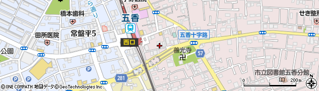 千葉県松戸市金ケ作411周辺の地図
