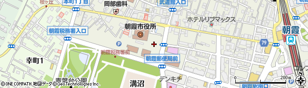 タイムズ朝霞市役所駐車場周辺の地図