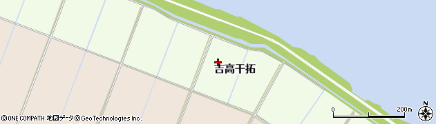 千葉県印西市吉高干拓周辺の地図