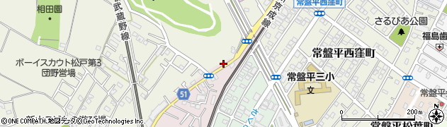 千葉県松戸市金ケ作64周辺の地図