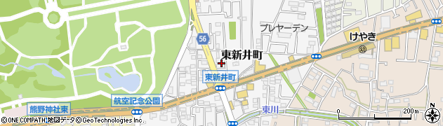埼玉県所沢市東新井町306周辺の地図