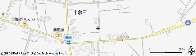 千葉県香取郡多古町十余三周辺の地図