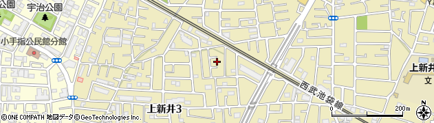 埼玉県所沢市上新井3丁目45周辺の地図