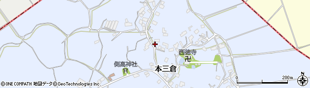 千葉県香取郡多古町本三倉826周辺の地図