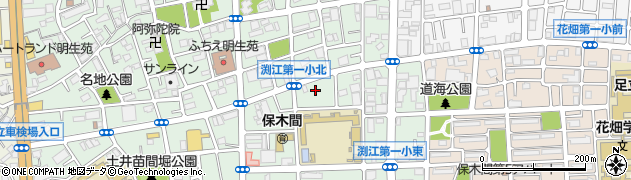 東京都足立区保木間3丁目28周辺の地図