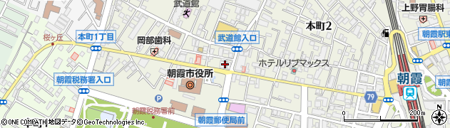 埼玉りそな銀行朝霞支店 ＡＴＭ周辺の地図