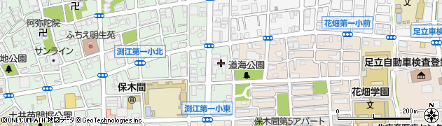 東京都足立区保木間3丁目37周辺の地図