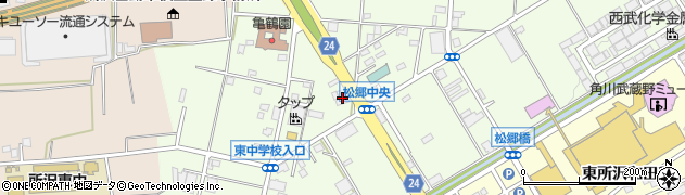 埼玉県所沢市松郷247周辺の地図