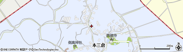 千葉県香取郡多古町本三倉828周辺の地図