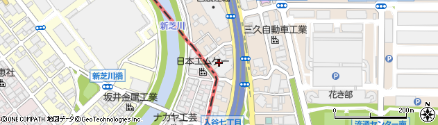 東京都足立区入谷7丁目21周辺の地図