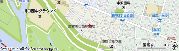 埼玉県川口市飯原町周辺の地図