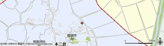 千葉県香取郡多古町本三倉242周辺の地図