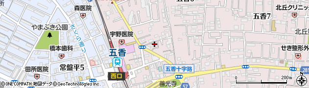 千葉県松戸市金ケ作421周辺の地図