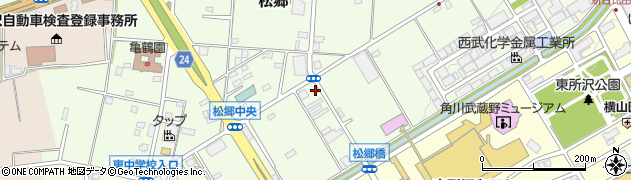 埼玉県所沢市松郷140周辺の地図