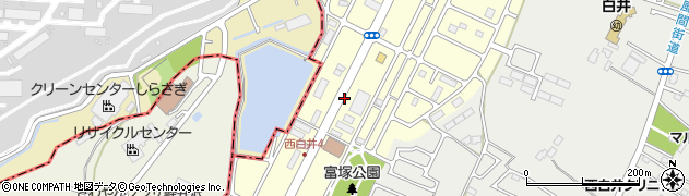 千葉県白井市西白井周辺の地図