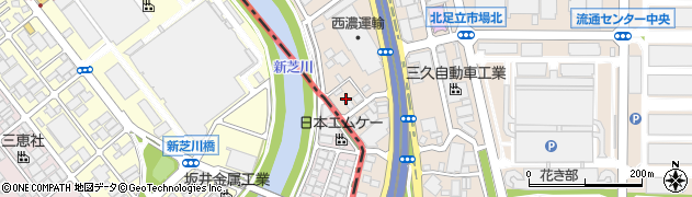 東京都足立区入谷7丁目20周辺の地図