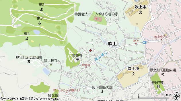 〒198-0015 東京都青梅市吹上の地図