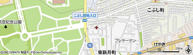 埼玉県所沢市東新井町744周辺の地図