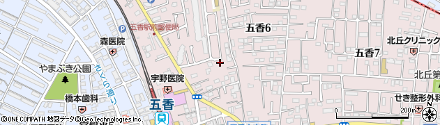 千葉県松戸市金ケ作418周辺の地図