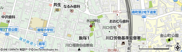 飯塚氷川公園周辺の地図