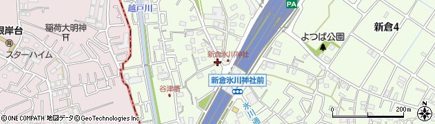 新倉氷川神社前周辺の地図