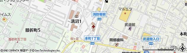 埼玉県南西部消防局周辺の地図