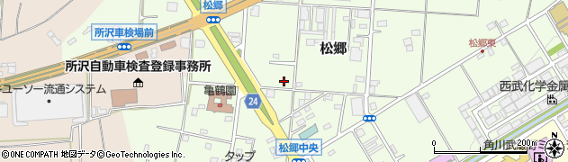 埼玉県所沢市松郷243周辺の地図