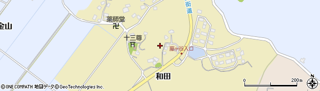 千葉県成田市和田周辺の地図
