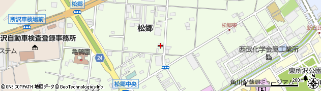 埼玉県所沢市松郷212周辺の地図
