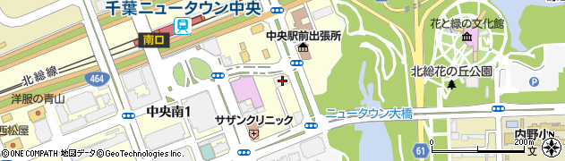千葉銀行千葉ニュータウン支店周辺の地図