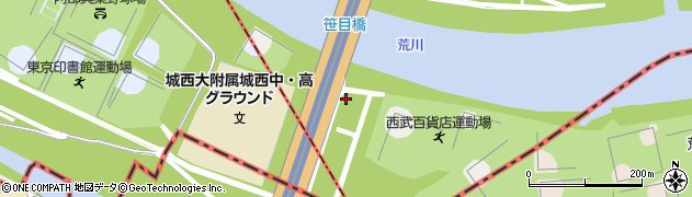 笹目橋周辺の地図