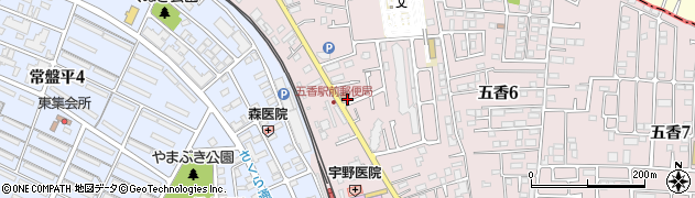 千葉県松戸市金ケ作416周辺の地図