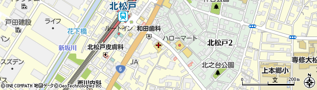 マルエツ北松戸店周辺の地図
