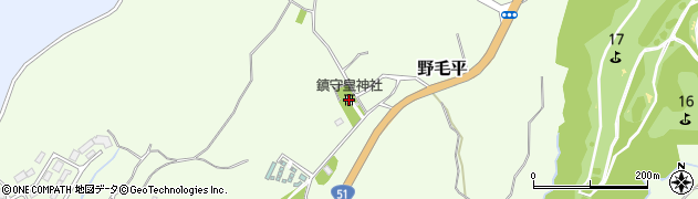 鎮守皇神社周辺の地図