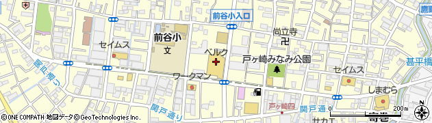 ベルク三郷戸ヶ崎店周辺の地図