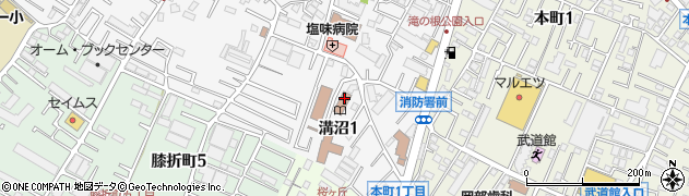 南朝霞公民館周辺の地図