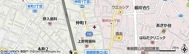 コモディイイダ朝霞仲町店周辺の地図