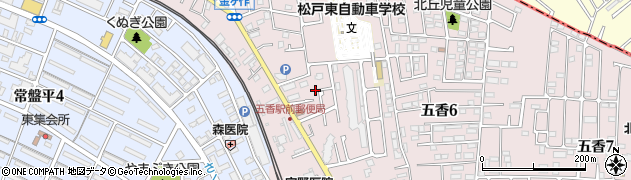 千葉県松戸市金ケ作410周辺の地図