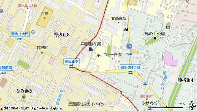 〒351-0024 埼玉県朝霞市泉水の地図