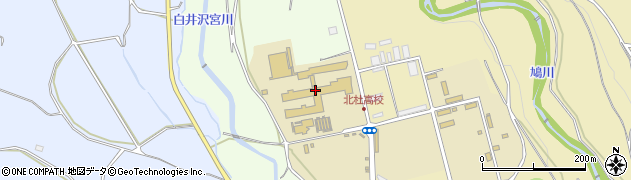山梨県立北杜高等学校周辺の地図