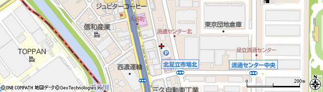 東京都足立区入谷7丁目7-10周辺の地図