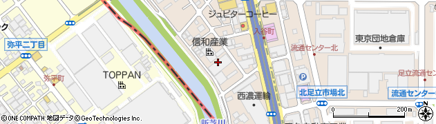 東京都足立区入谷7丁目18周辺の地図
