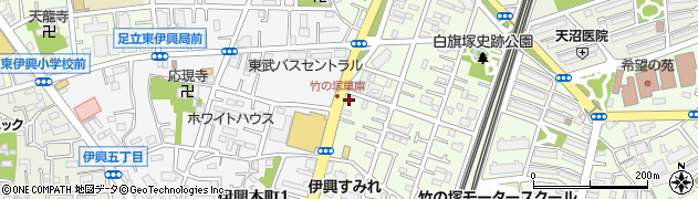 東京都足立区東伊興3丁目4-16周辺の地図