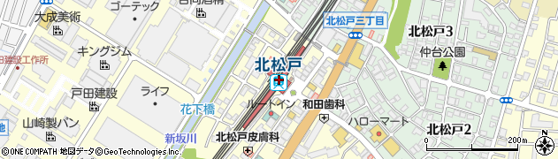 北松戸駅周辺の地図