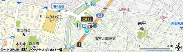 川口元郷駅周辺の地図